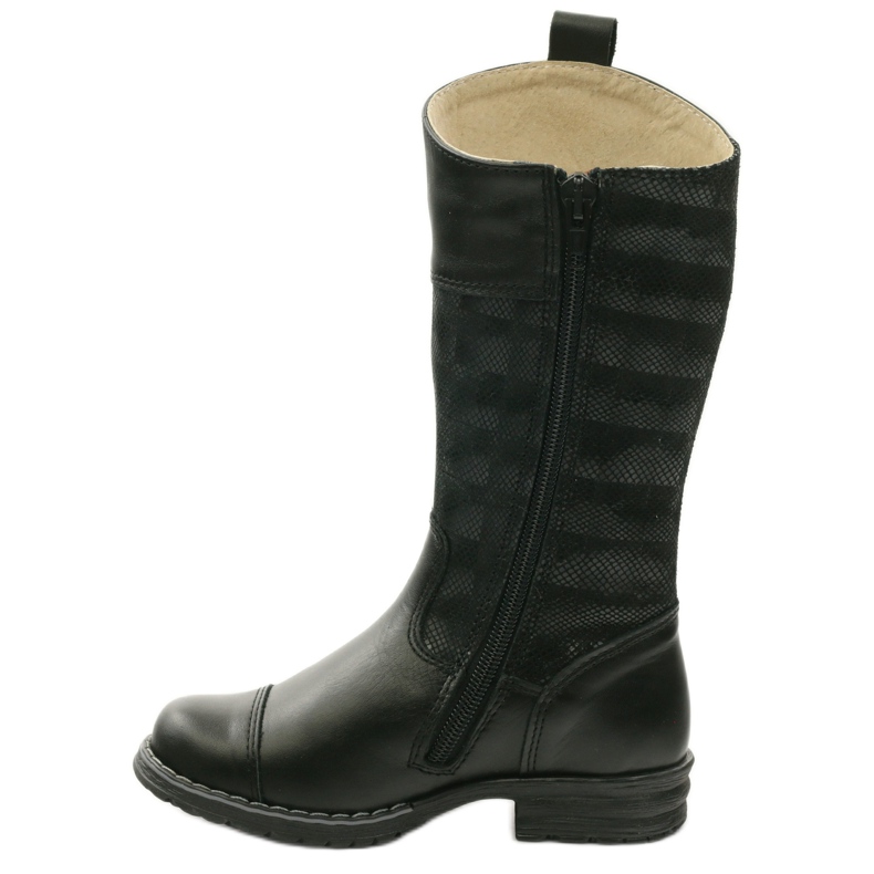 Ren But Stivali da ragazza in pelle 322 3D Black Ren ma nero 2