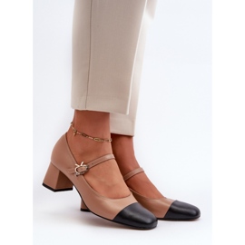 Step in style Décolleté Modello Laura Messi 2846 Marrone - Entra con stile 1