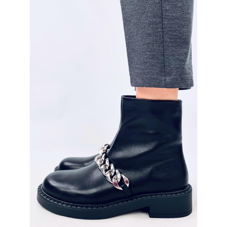 Foster Stivaletti catena da donna di colore nero 1