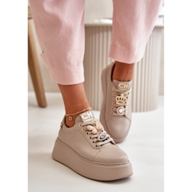 Step in style Scarpe sportive Modello CheBello 4585 Beige - Entra con stile 1