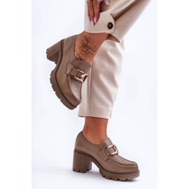 Step in style Scarpe Modello Harmell 20097 Pelle Beige Scuro - Entra con stile 1