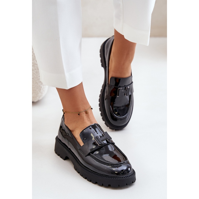 Step in style Mocassini Modello Vinceza 62187 Vernice Nera - Entra con stile nero 1