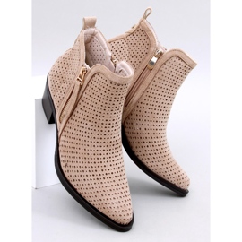 Stivali da cowboy traforati Vizzi Beige 1