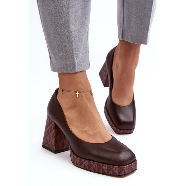 Step in style Décolleté Modello Laura Messi 259/236-820 Marrone - Entra con stile 1