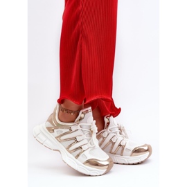 Step in style Scarpe Sportive Modello Ahmani NB633P Bianco/Oro - Entra con stile 1