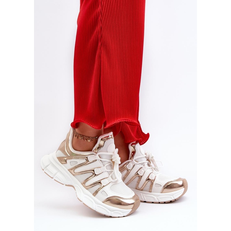 Step in style Scarpe Sportive Modello Ahmani NB633P Bianco/Oro - Entra con stile 1