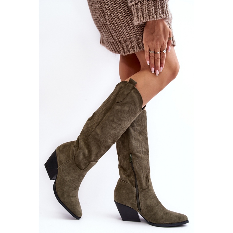 Step in style Stivali Modello Sloana WZ688-12 Camoscio Verde - Entra con stile 2