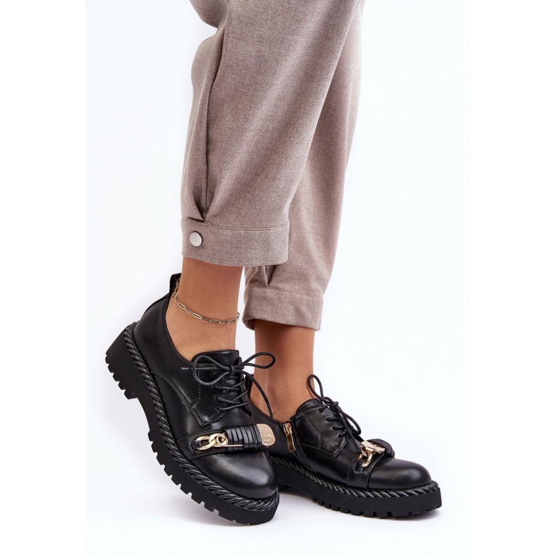 S.Barski Scarpe da donna con plateau nere nero 1