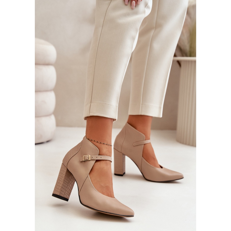 Laura Messi 2832 Décolleté beige 1