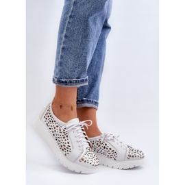Scarpe platform da donna Zazoo Grigio Chiaro bianca 1