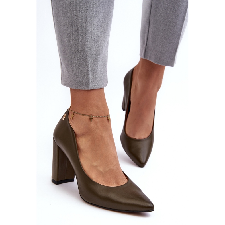 Eleganti décolleté da donna Laura Messi Verde Scuro 1