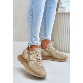 Scarpe sportive con plateau Big Star Beige 1