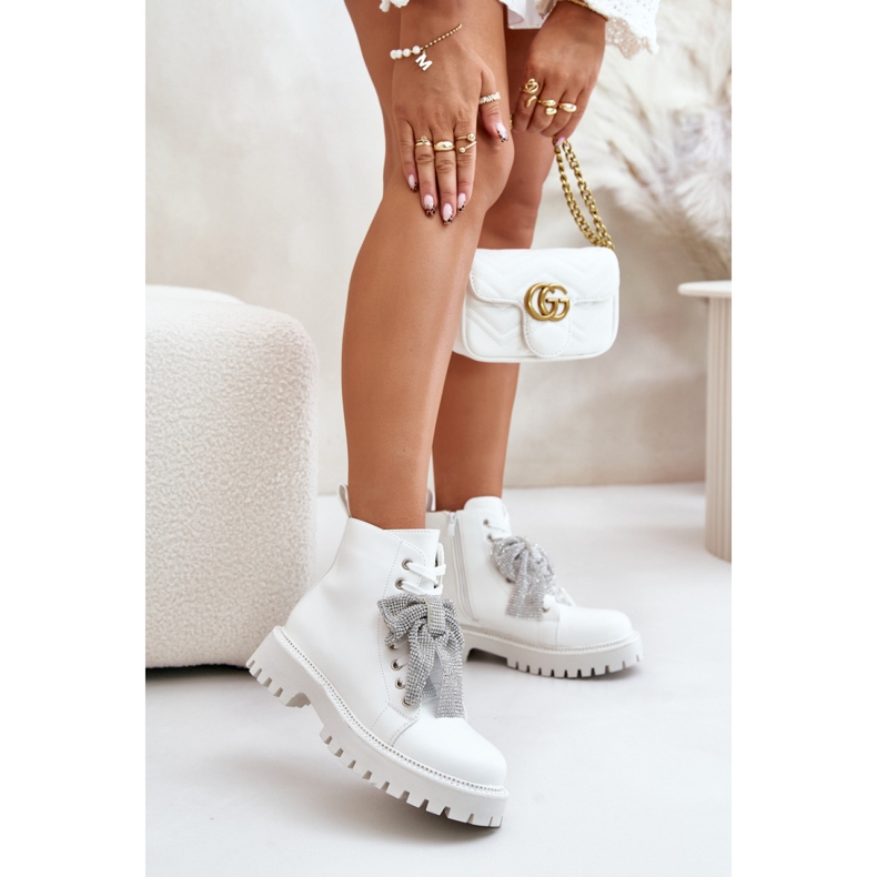 7603A Stivaletto bianco bianca 1