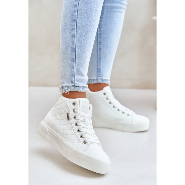 Sneakers isolanti da donna Big Star White bianca 1