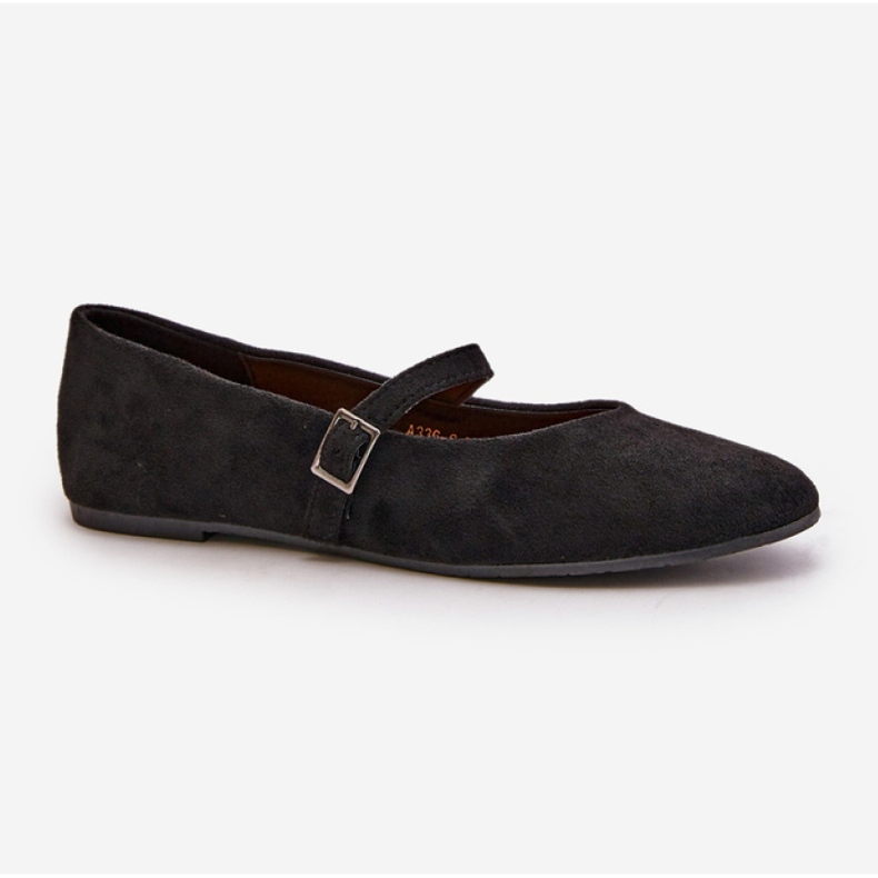 Ballerine da donna con cinturino Nero 2