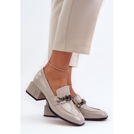S. BARSKI Décolleté laccate con blocco S.Barski Grey grigio 1