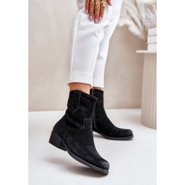 Sergio Leone Stivali texani da donna neri nero 1