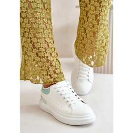 Sneakers da donna sulla piattaforma Bianco/Verde 1