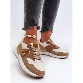 Scarpe sportive con plateau marroni marrone 1