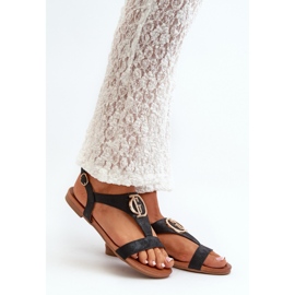 S.Barski Sandali da donna con decoro oro Nero 1