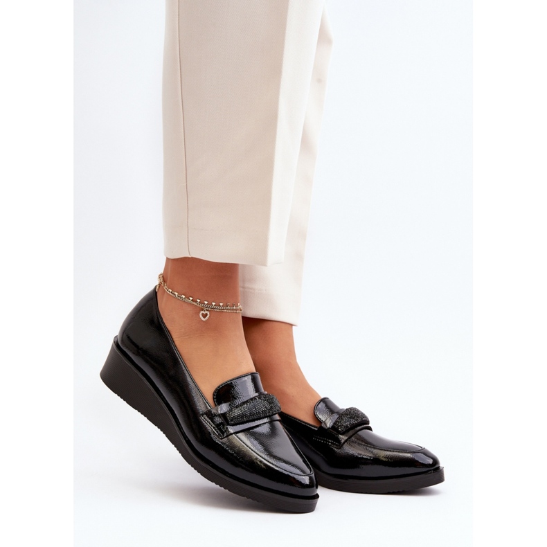 Scarpe con zeppa da donna Nere nero 1