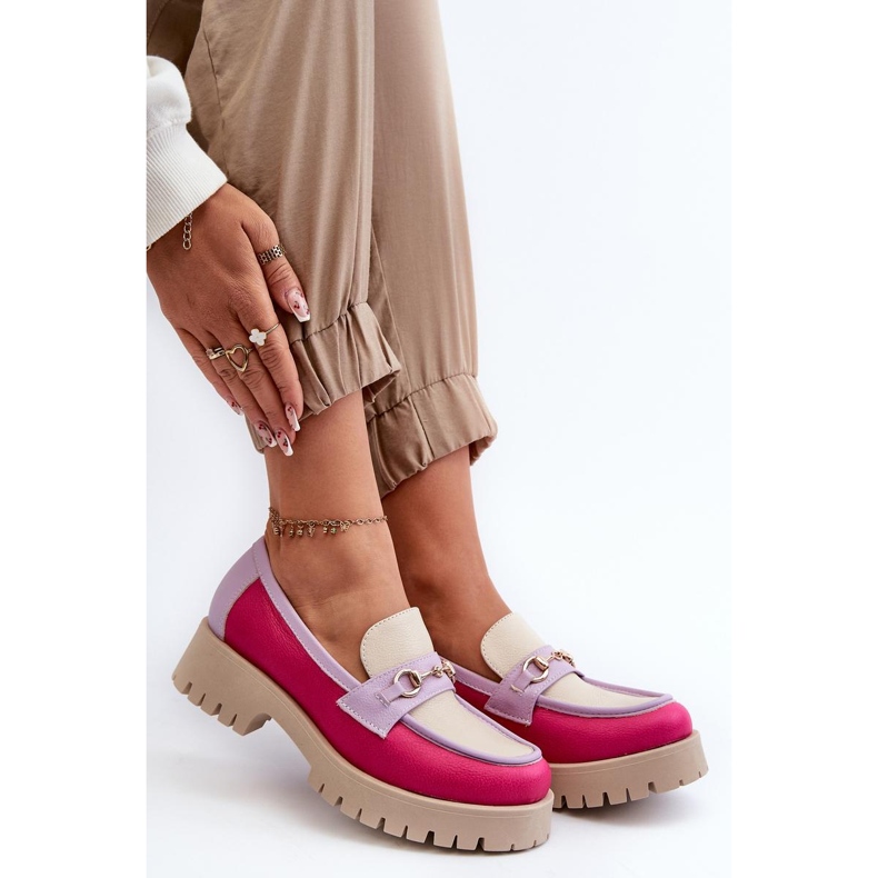 Mocassini da donna Zazoo Beige multicolore 1