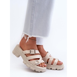 Infradito da donna con tacco alto Zaxy Beige Chiaro 1