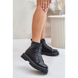 Stivaletti da donna con cuore decorativo Nero 1