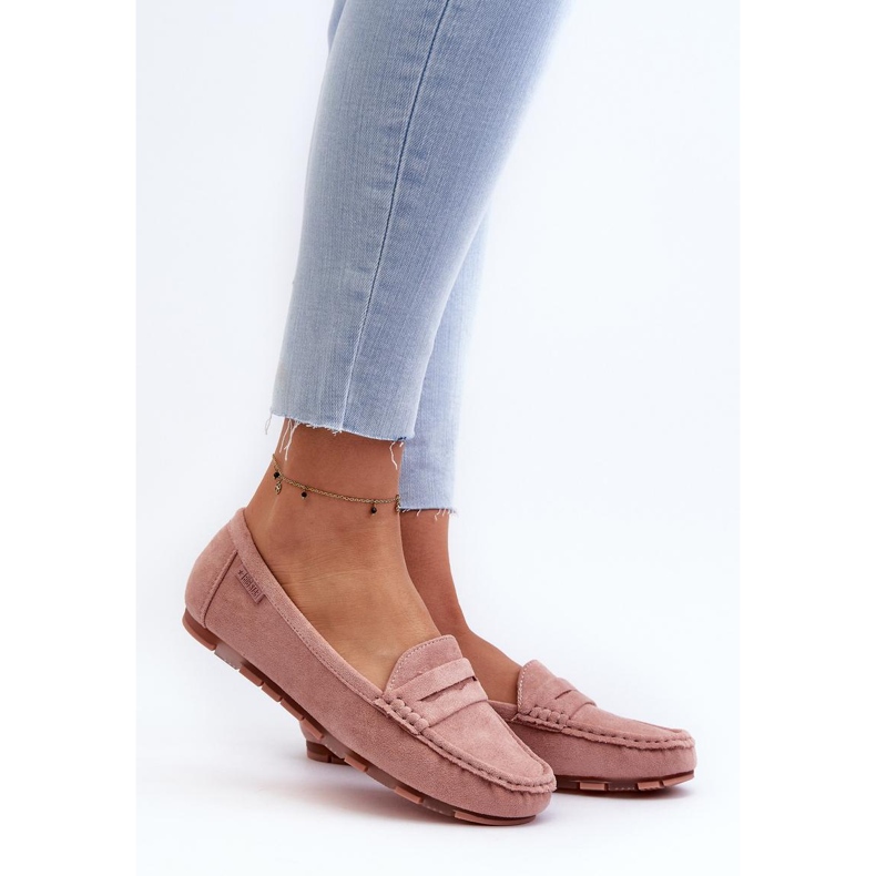 Mocassini da donna Big Star Pink rosa 1