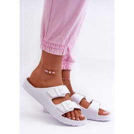 Infradito da donna con fibbie Bianche bianca 1
