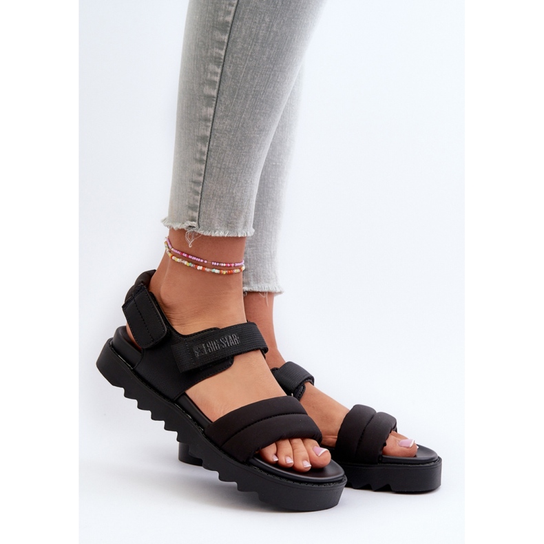Sandali con plateau da donna Big Star Neri nero 1