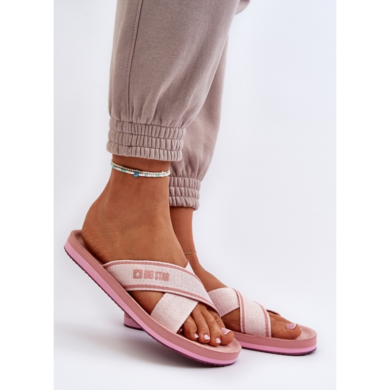 Infradito da donna Big Star Pink rosa 1