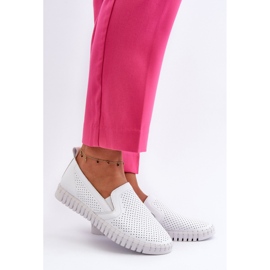 Vinceza Scarpe traforate da donna Bianco 1