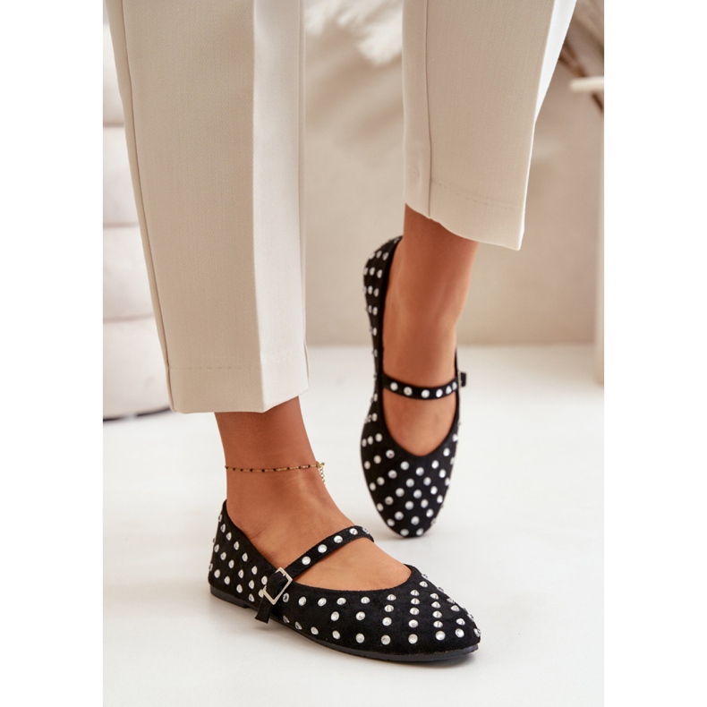 Ballerine con cinturino da donna Nere nero 1