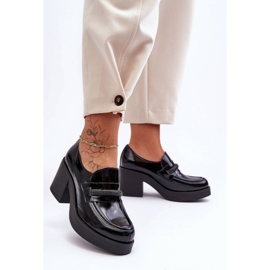 Scarpe con tacco alto con decorazione Nera nero 1