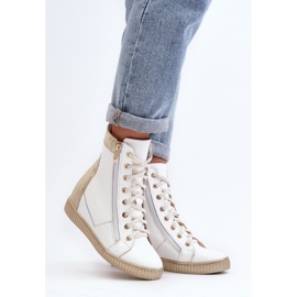 Zazoo Sneakers con zeppa bianche bianco 1