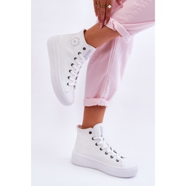 Sneakers Alte da Donna Big Star Bianche bianca 1