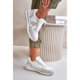 Scarpe Sportive Da Donna Con Glitter Bianco 1