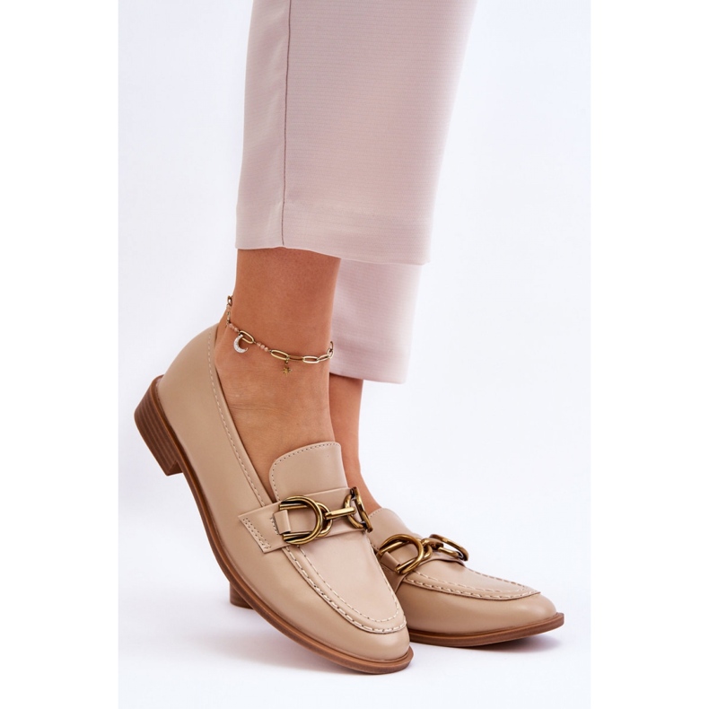 WS1 Mocassini classici da donna Beige 1