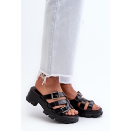Infradito da donna con tacco basso Zaxy Black nero 1