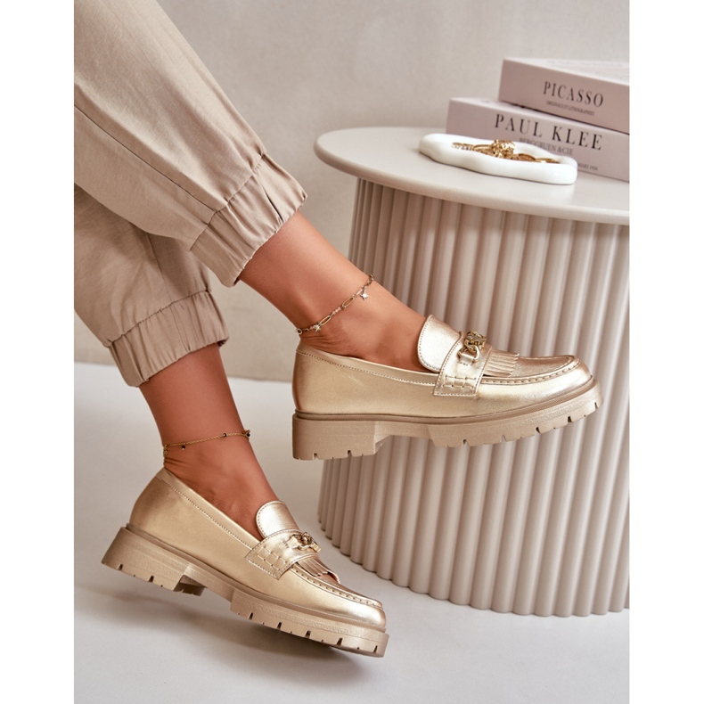 Step in style Mocassini Modello Zanita GQ8-010 Gold - Entra con stile giallo 1