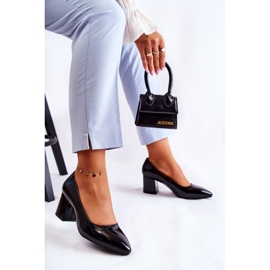 Step in style Décolleté Modello Sergio Leone PB411 Nero Lakier - Entra con stile 2