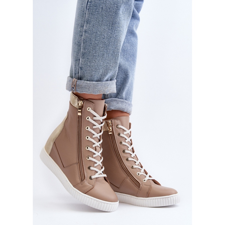 Step in style Sneakers Modello Zazoo 3081 Beige - Entra con stile 1