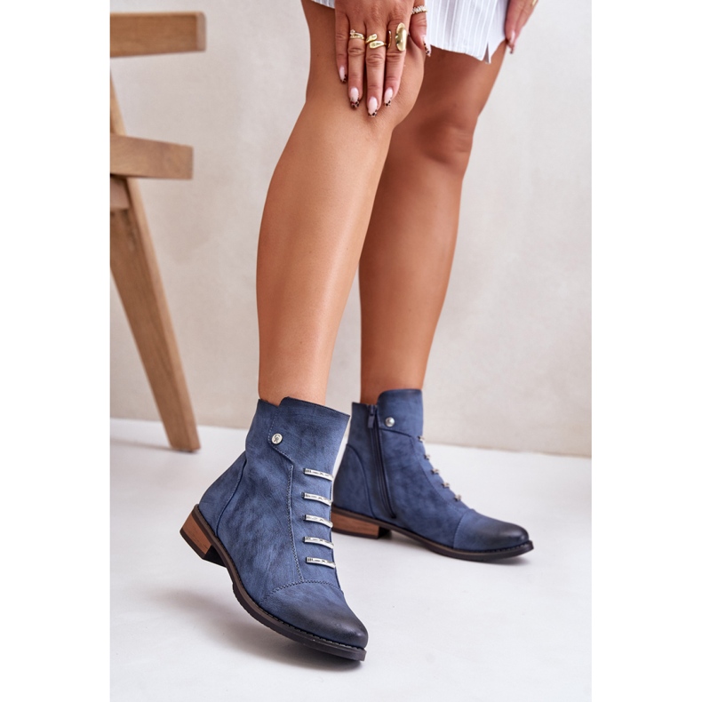 Step in style Stivali Modello Labise ASA62-16 Blu - Entra con stile 1