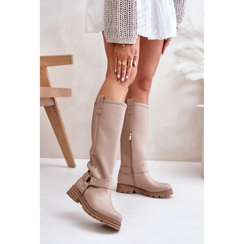 Step in style Stivali Modello Lewski 3615 Pelle Beige - Entra con stile 1