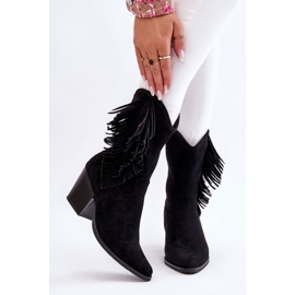Step in style Stivali da cowboy Modello Elyse HY51-88 Camoscio Nero - Entra con stile 1
