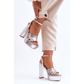 Step in style Sandali Modello Maya B-307 Silver - Entra con stile grigio 1