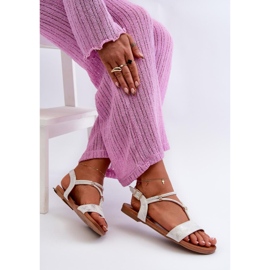 Step in style Sandali Modello S.Barski KV27-010 Bianco/Argento - Entra con stile bianca 1