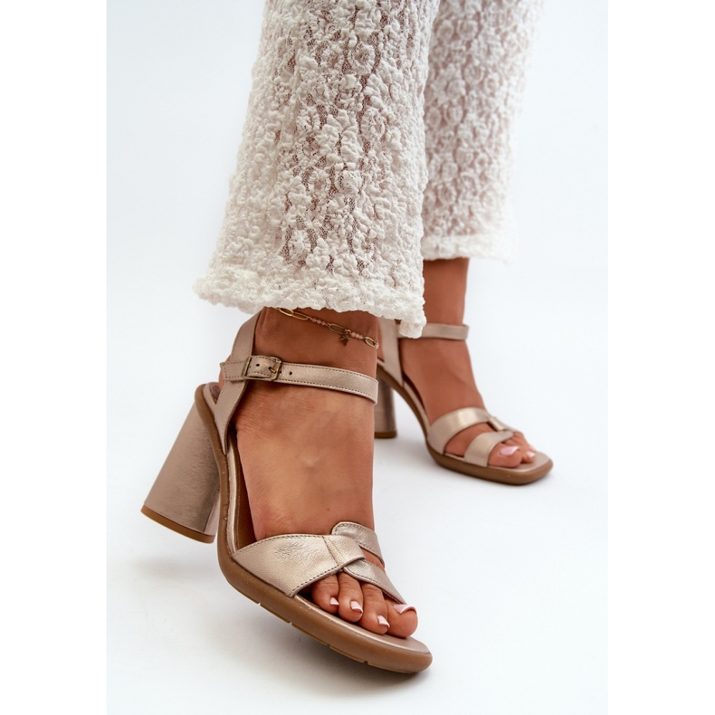 Step in style Sandali Modello Maciejka 06029-25 Gold - Entra con stile giallo 1