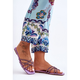 Step in style Sandalo Infradito Modello Leomi 5628-2 CLA-1 Viola - Entra con stile 2